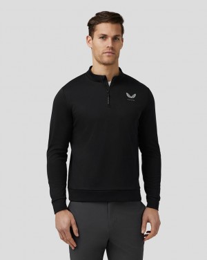 Castore Golf Club Classic Quarter Zip Top Zwart | NDPI-15267