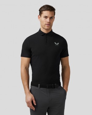 Castore Golf Essential Polo Zwart | BJFY-53749